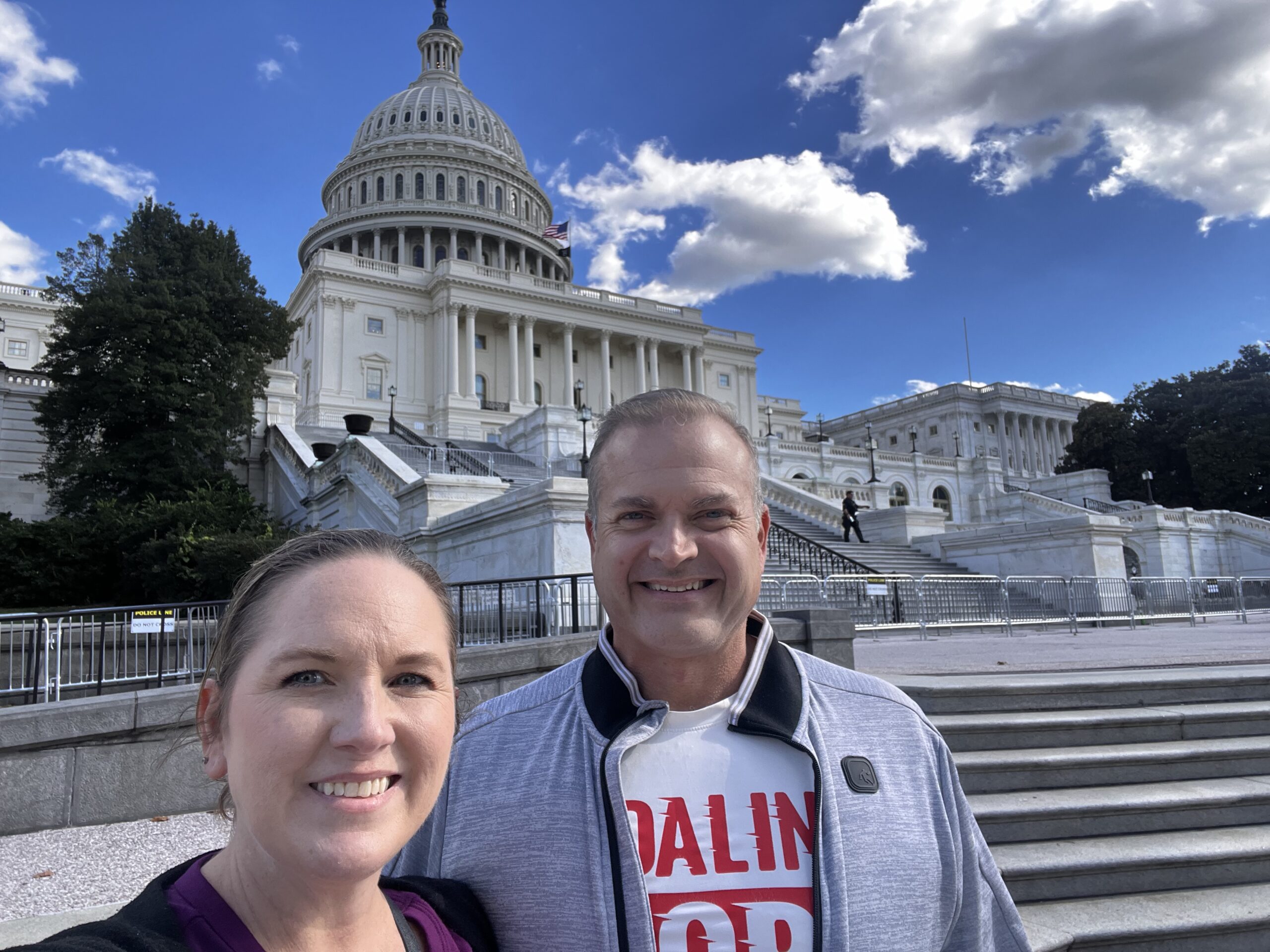Meet Aaron and Rebecca Novington in Washington DC after biking 2000 miles. Ponzi Relief